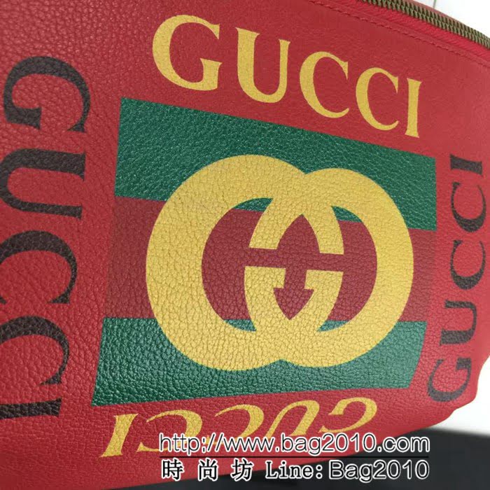 GUCCI古馳原單 新款專櫃品質原單貨實物實拍493869 大紅 腰包 HY1186